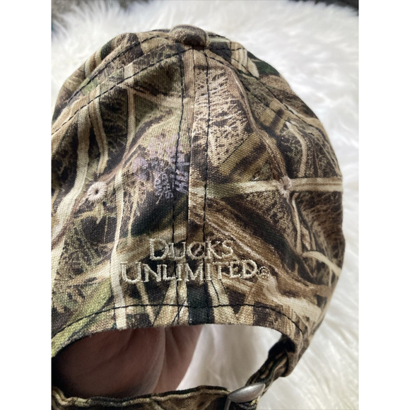 Ducks Unlimited Men’s Mossy Oak Shadow Grass Camouflage Cap Adjustable Strap - Picture 6 of 10